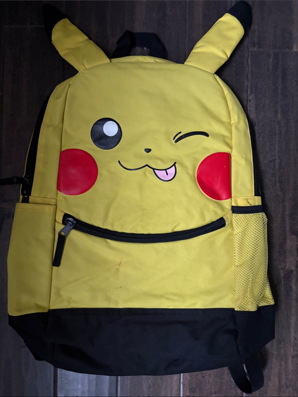 Yellow Character Backpack with Black Back Panel